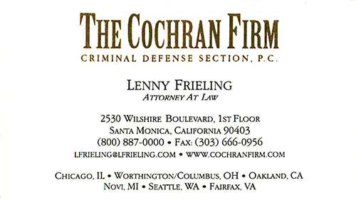 Business Card from The Cochran Firm